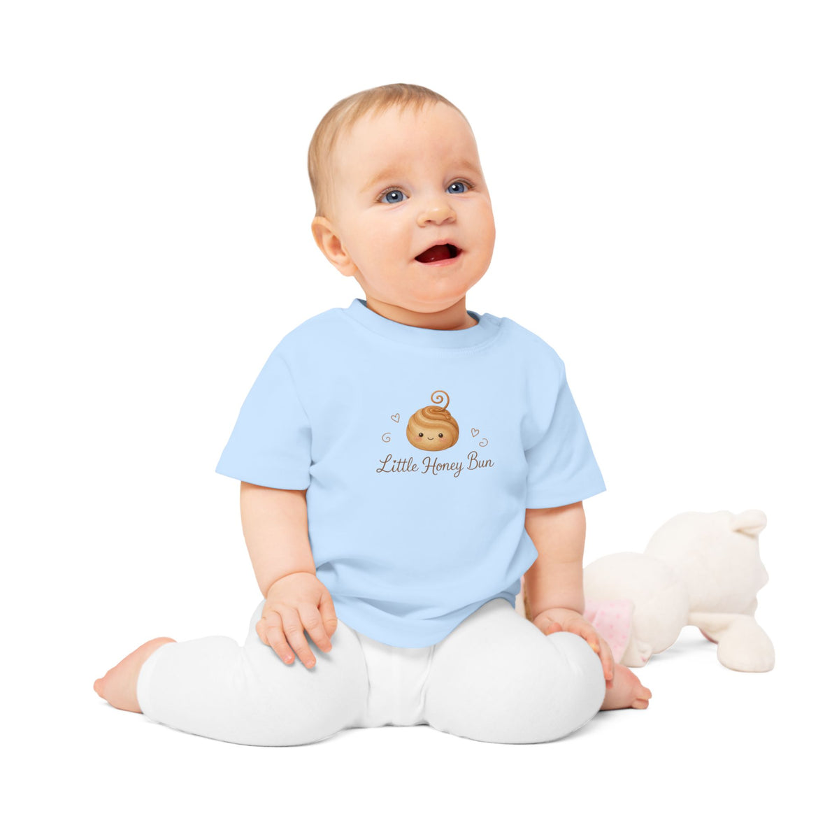 Cute Organic Baby T-Shirt | Little Honey Bun Baby Tee | Toddler Gift | Cotton Baby Shirt