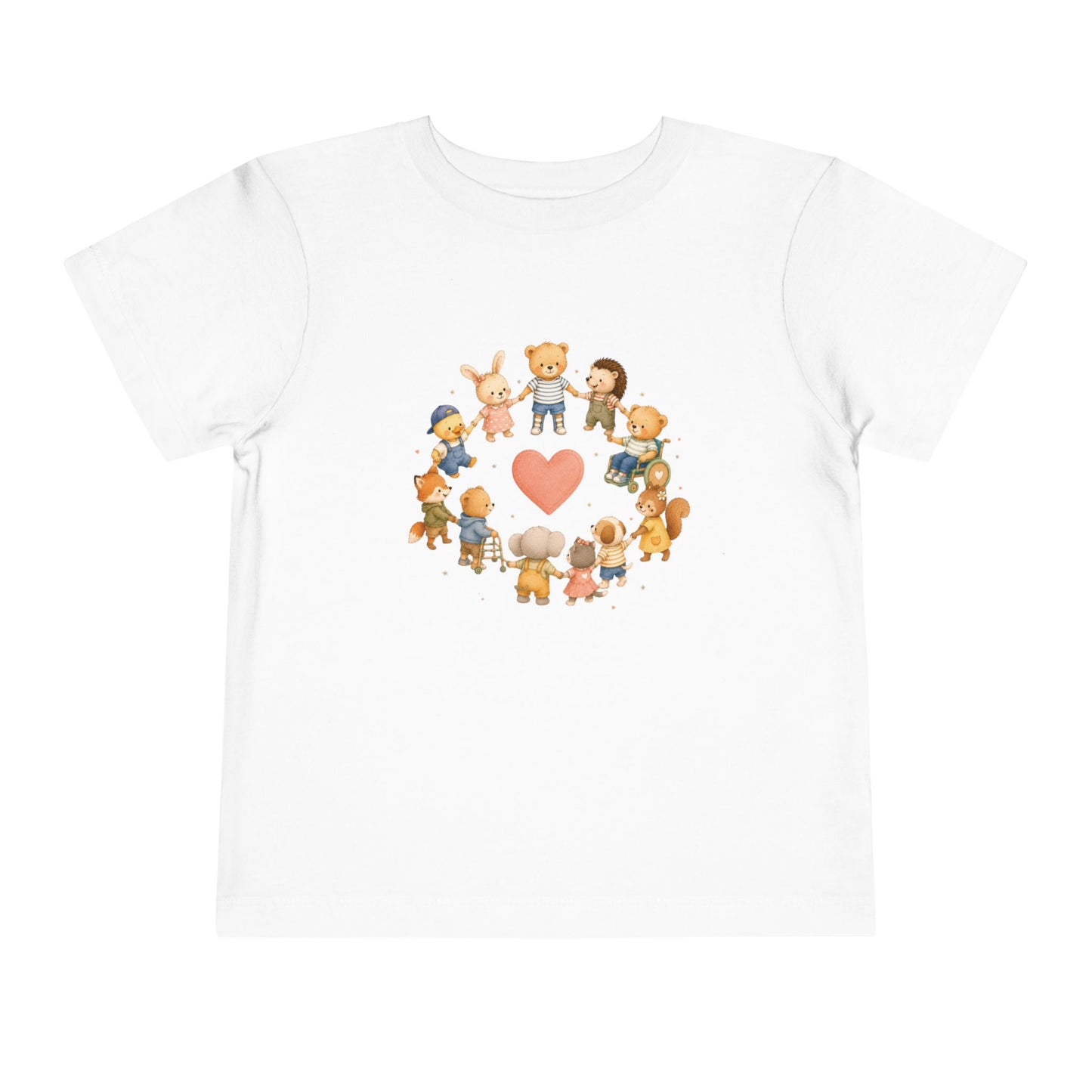 Inclusive Toddler T-Shirt, Kindness Shirt for Kids, Special Needs Awareness Tee, Friendship Heart Shirt, Disability Inclusion Gift