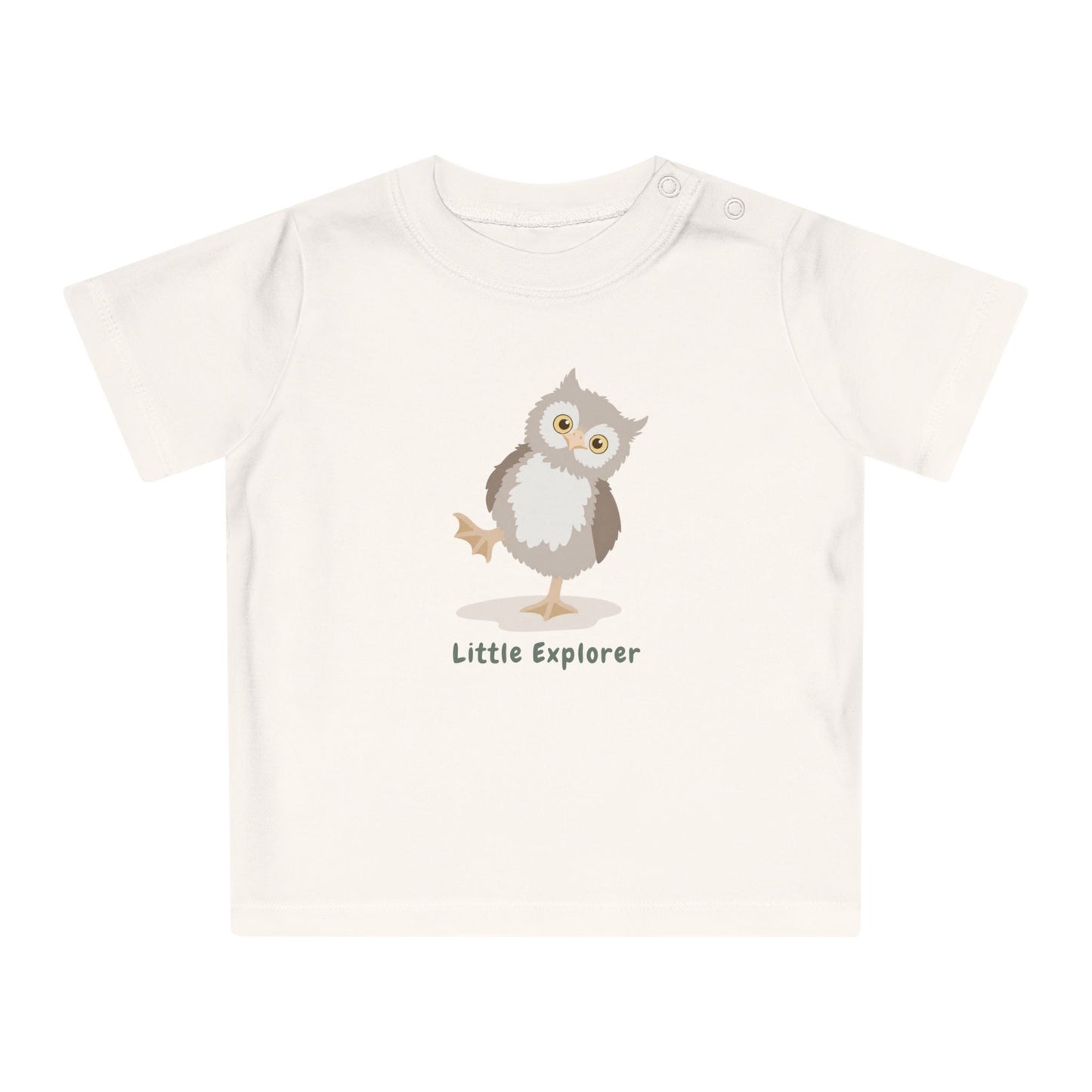 Organic Baby T-Shirt | Owl Baby Tee | Organic Cotton Infant Shirt | NB-24M
