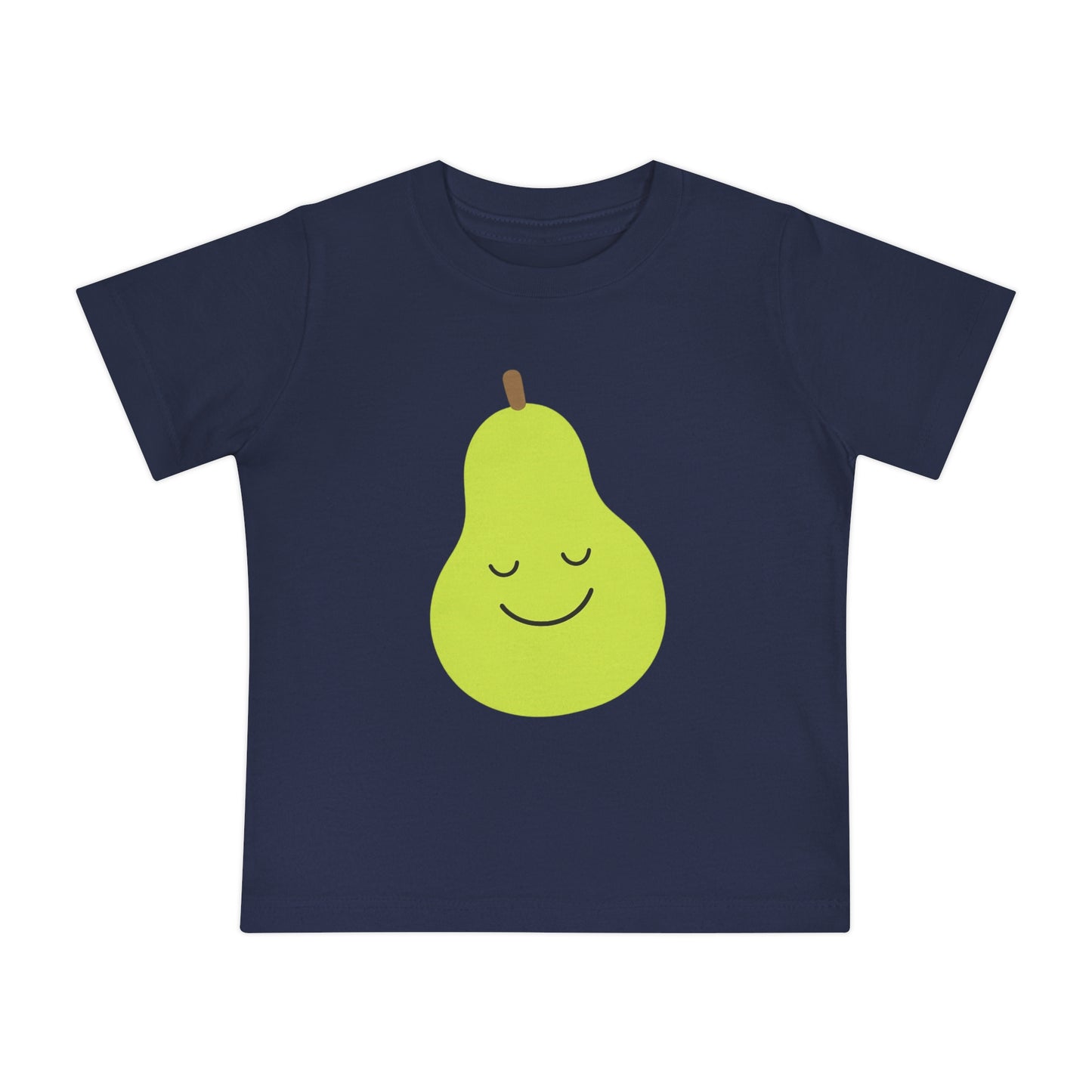 Smiling Pear Toddler T-Shirt | Cute Fruit Baby Shirt | Minimalist Pear Graphic Tee | Boutique Toddler Clothing | Cute Baby Outfit | Baby Top