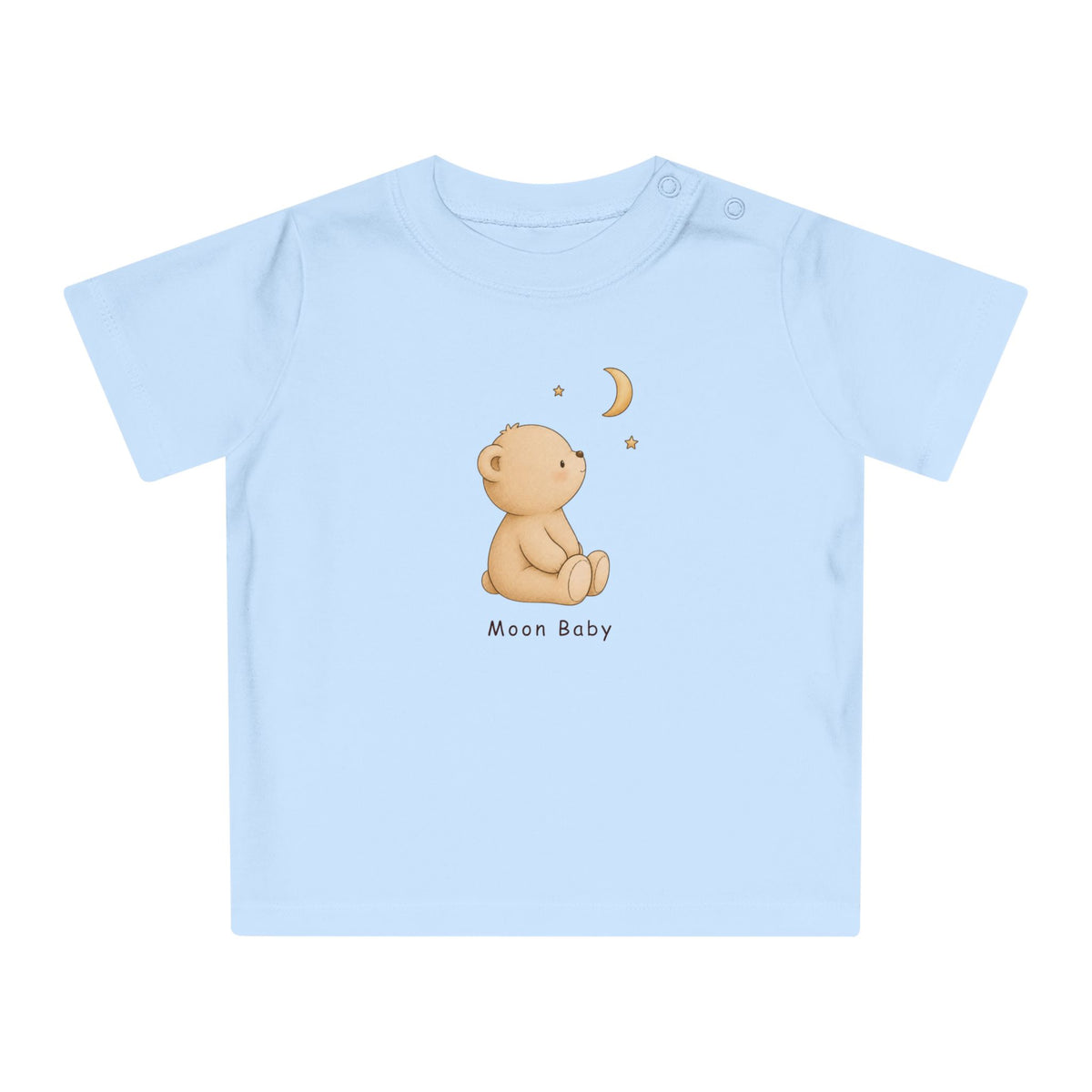 Minimalist Organic Bear Toddler Shirt | Neutral Baby T-Shirt NB-24M
