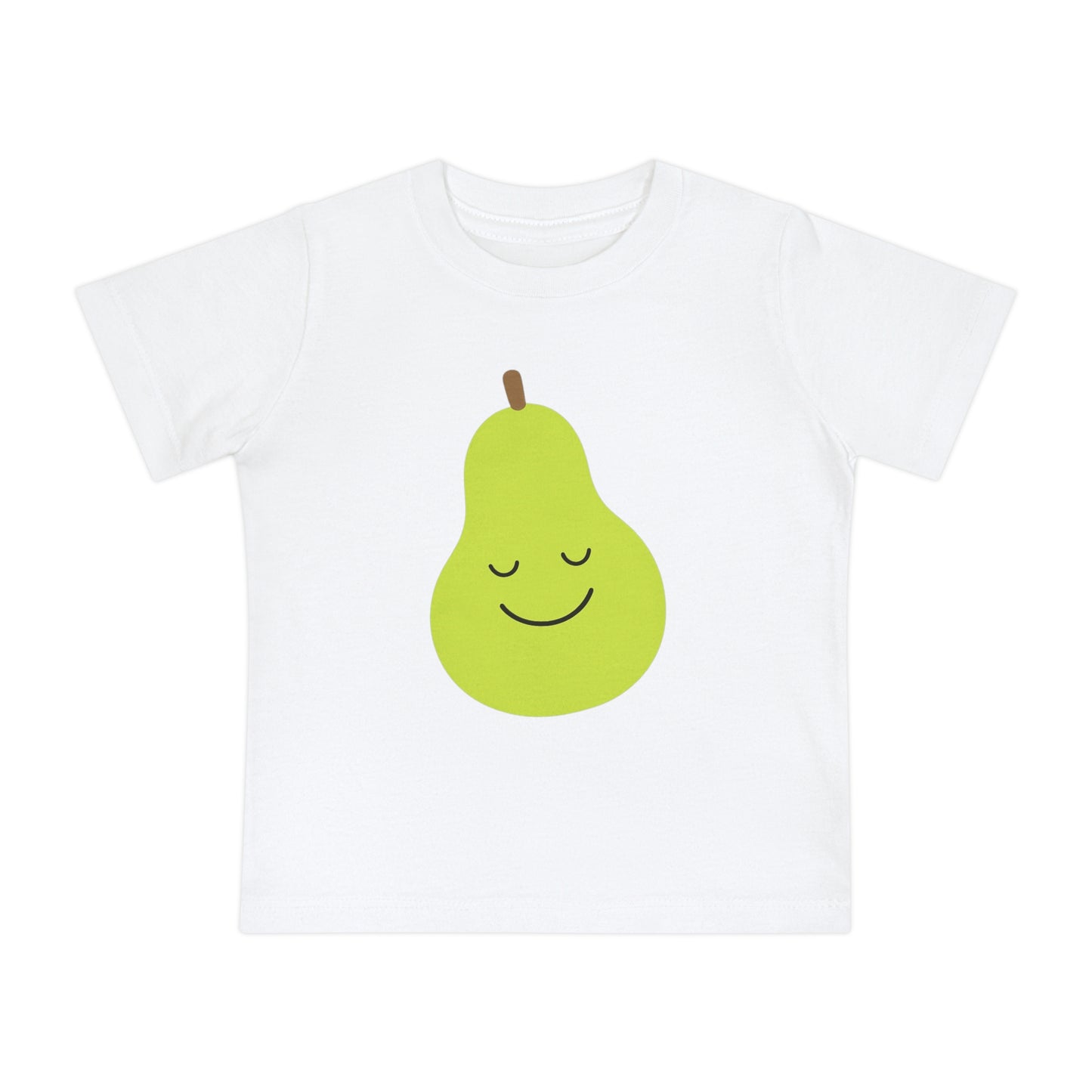 Smiling Pear Toddler T-Shirt | Cute Fruit Baby Shirt | Minimalist Pear Graphic Tee | Boutique Toddler Clothing | Cute Baby Outfit | Baby Top