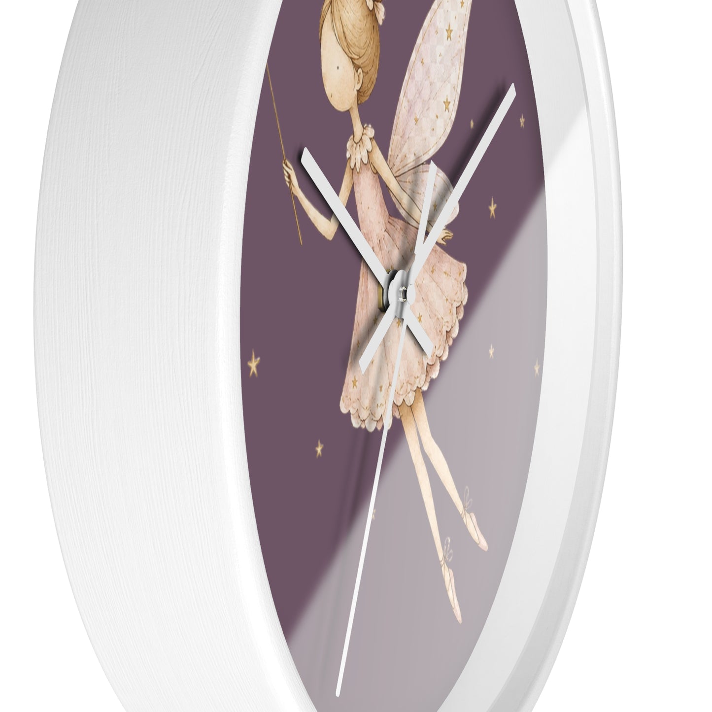Fairy Nursery Wall Clock | Whimsical Girls Room Decor | Magical Kids Bedroom Clock | Wooden Wall Clock