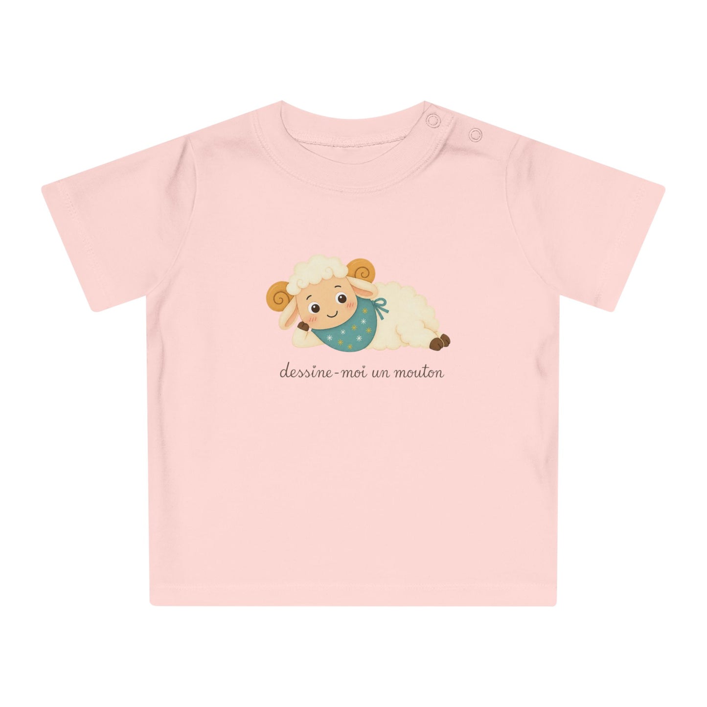 Organic Cotton T-Shirt Bébé « Dessine-moi un mouton » Inspiré du Petit Prince (3M-18M) | New Baby Gift, | Toddler T-shirt
