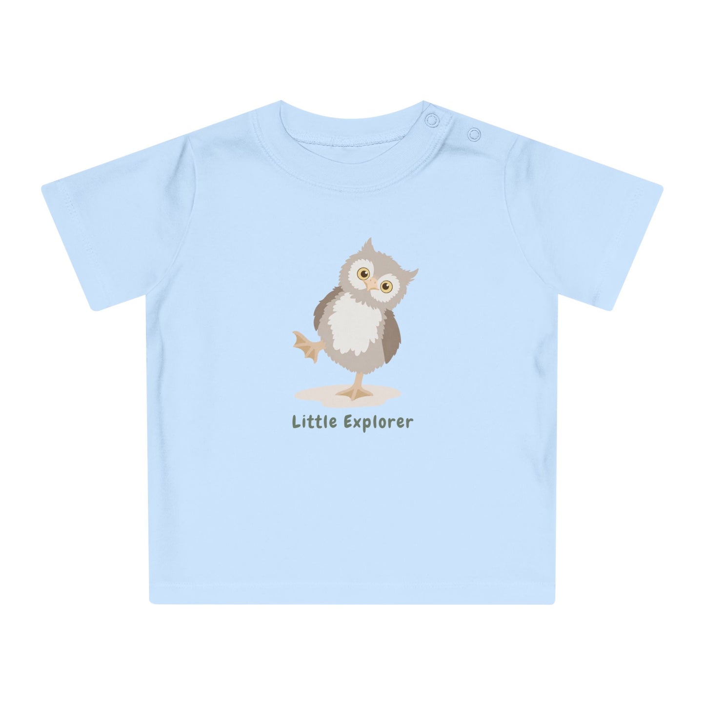 Organic Baby T-Shirt | Owl Baby Tee | Organic Cotton Infant Shirt | NB-24M