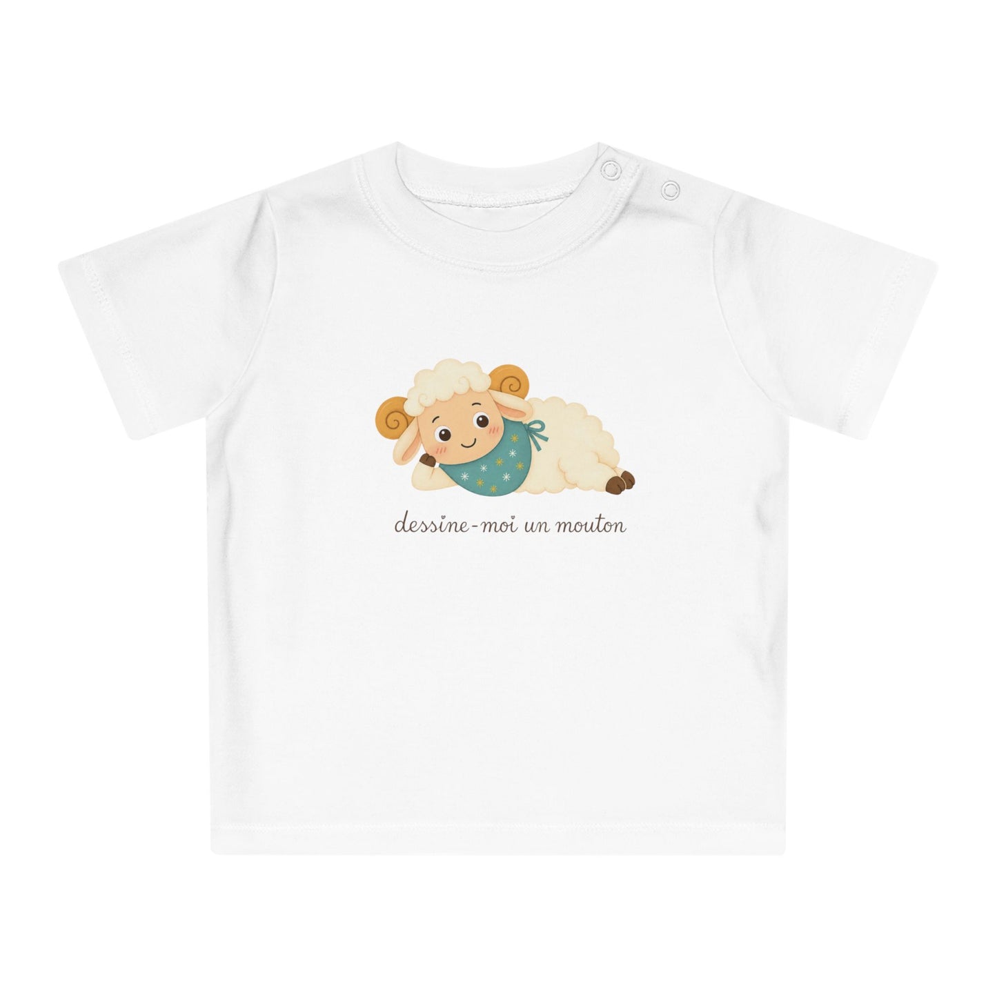 Organic Cotton T-Shirt Bébé « Dessine-moi un mouton » Inspiré du Petit Prince (3M-18M) | New Baby Gift, | Toddler T-shirt