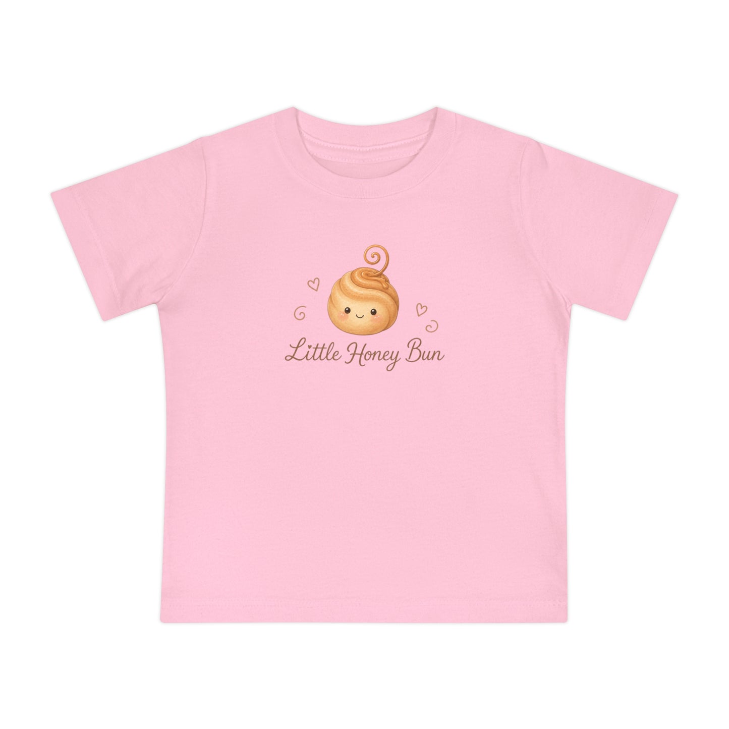 Little Honey Bun Baby Cotton T-Shirt, Cute Toddler Shirt, Baby Girl Tee, Bakery Baby Outfit, New Baby Gift, 1st Birthday Gift, Toddler Shirt