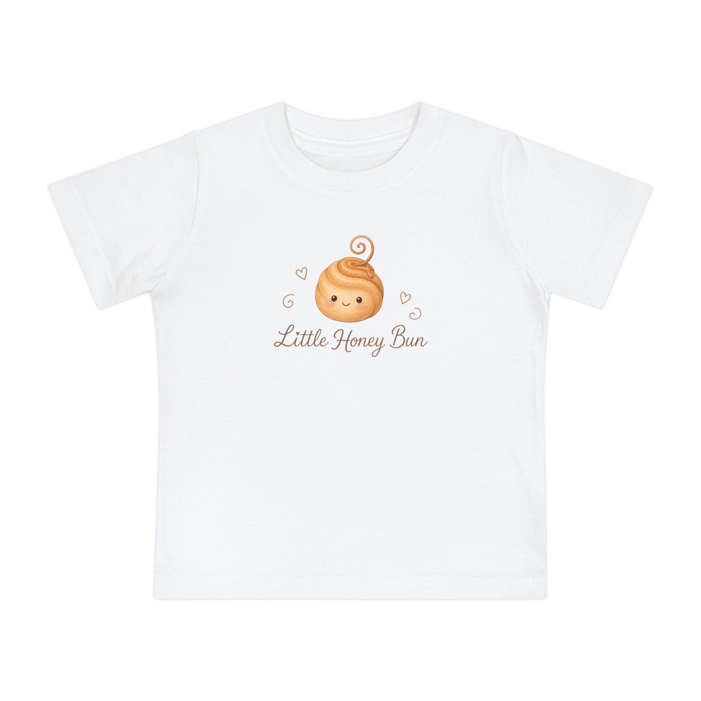 Little Honey Bun Baby Cotton T-Shirt, Cute Toddler Shirt, Baby Girl Tee, Bakery Baby Outfit, New Baby Gift, 1st Birthday Gift, Toddler Shirt