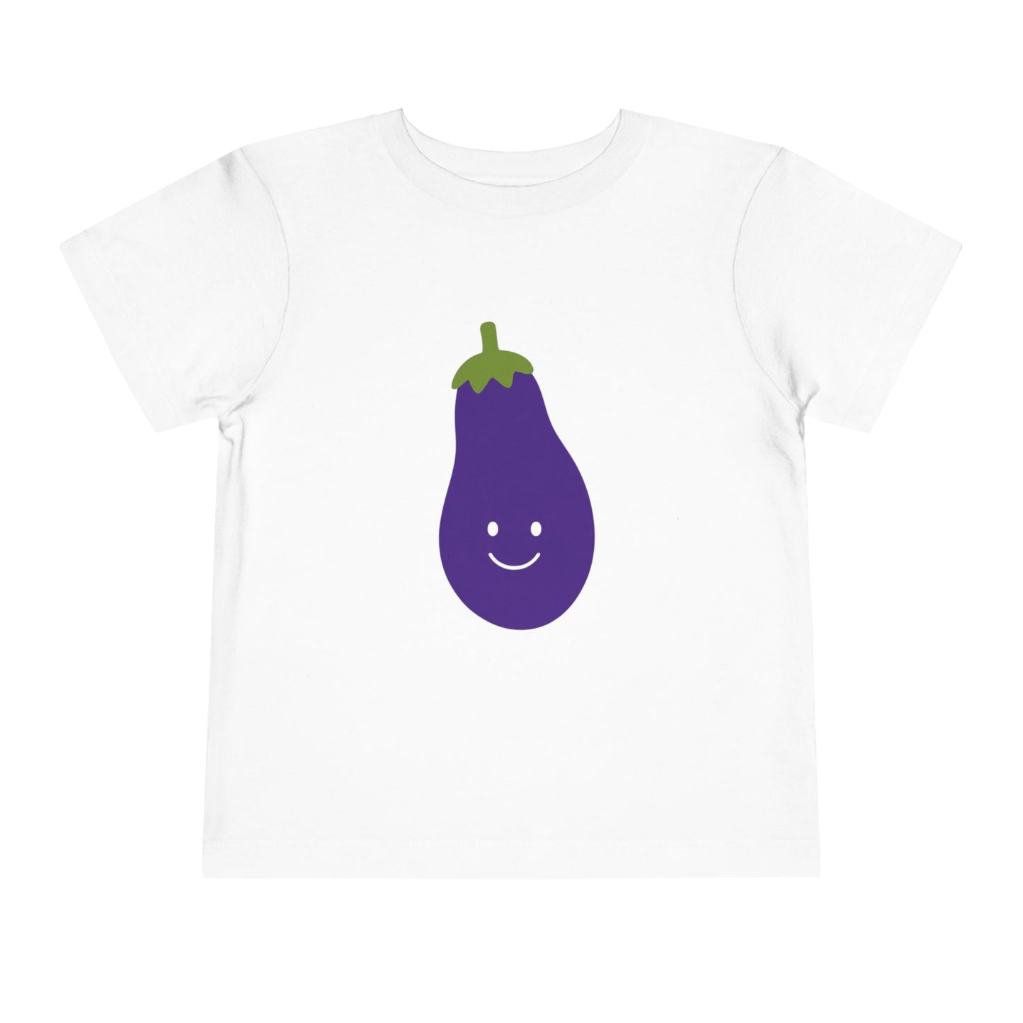Cute Eggplant Toddler Shirt, Funny Veggie Kids Tee, Kawaii Eggplant T-Shirt, Purple Vegetable Shirt, Gift for Toddler, Kids Cute Bday Shirt