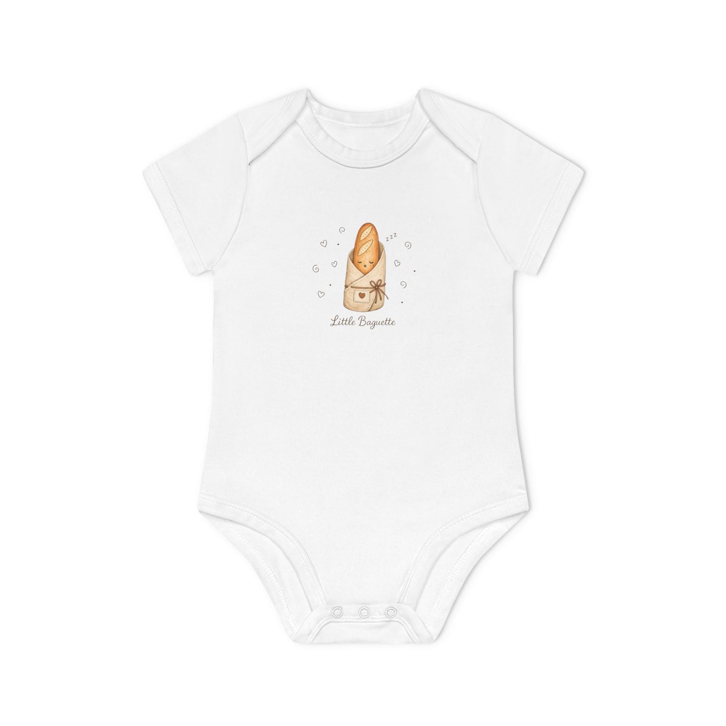 Little Baguette Baby Bodysuit | French Baby Clothes | Paris Inspired Baby Outfit | Neutral Organic Infant Onesie | Baby Shower Gift