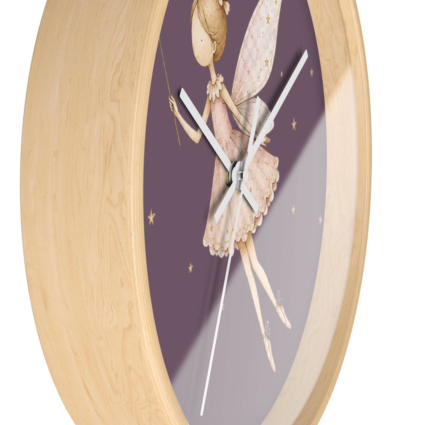 Fairy Nursery Wall Clock | Whimsical Girls Room Decor | Magical Kids Bedroom Clock | Wooden Wall Clock