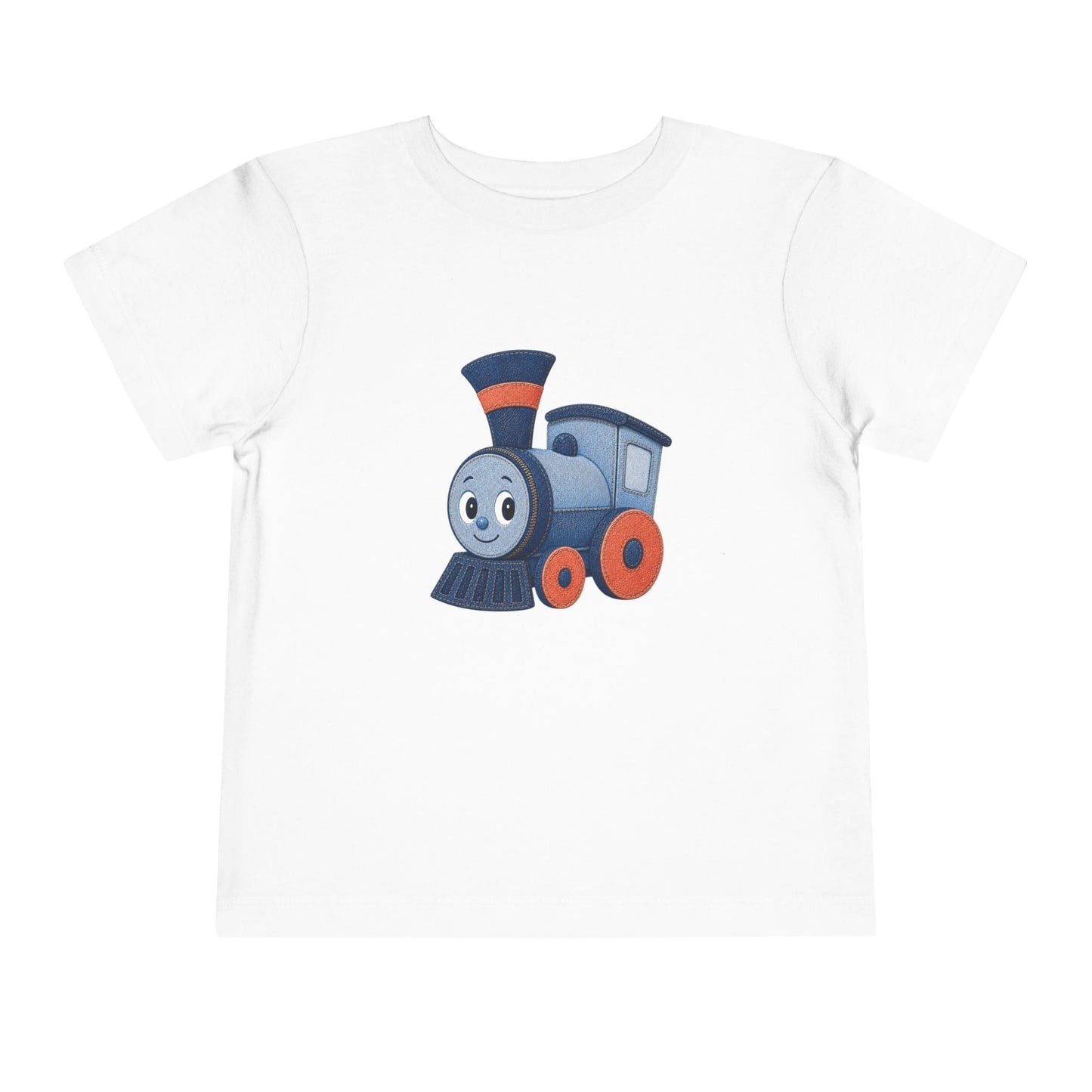 Train Toddler Shirt, Cute Locomotive T Shirt, Train Lover Gift for Boys, Railroad Kids Tee, Toddler Gift, Train Birthday Outfit, Denim Style
