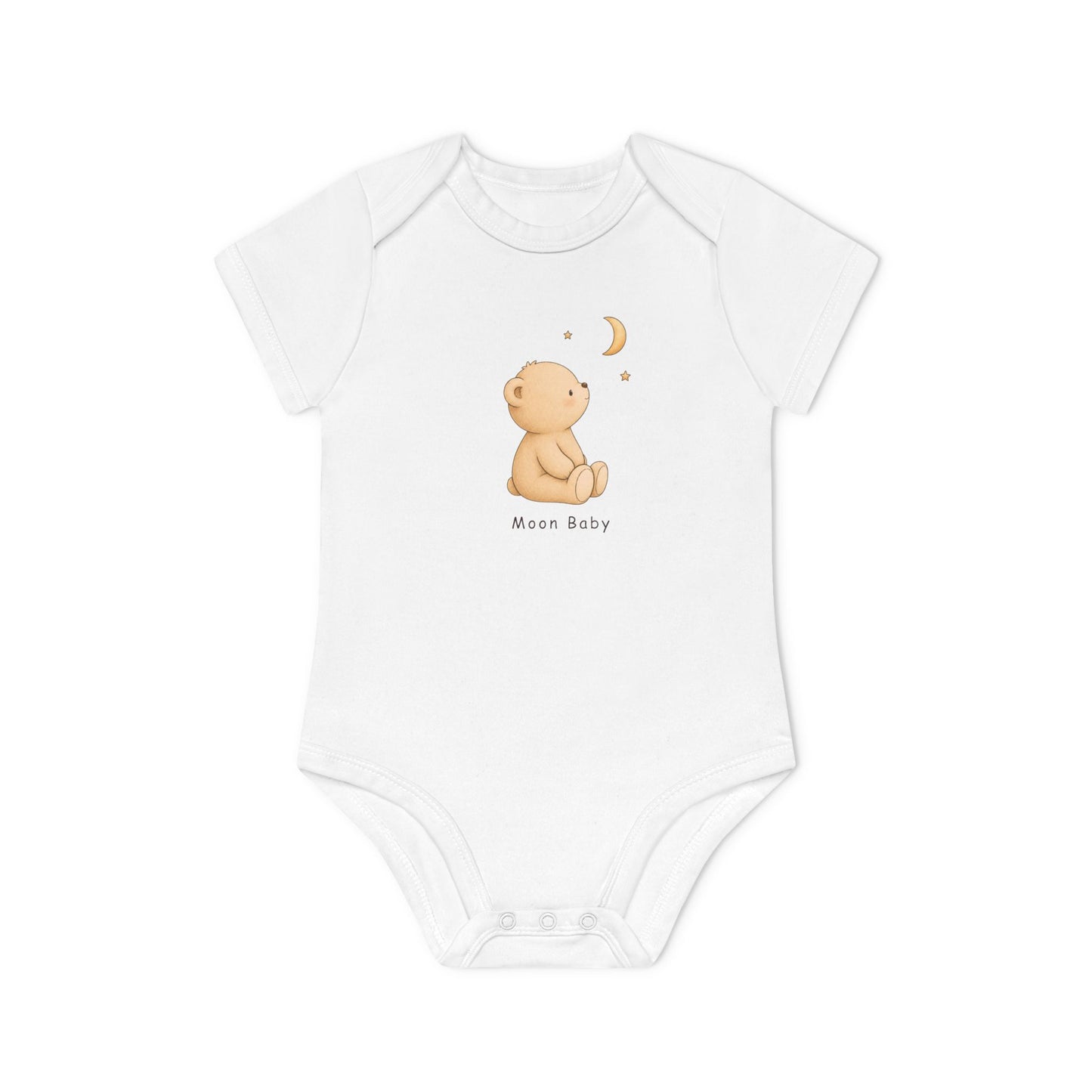 Baby Bear Organic Bodysuit, Lunelle Bear Toddler Outfit, Cute Bear One Piece, Infant Organic Cotton Bodysuit