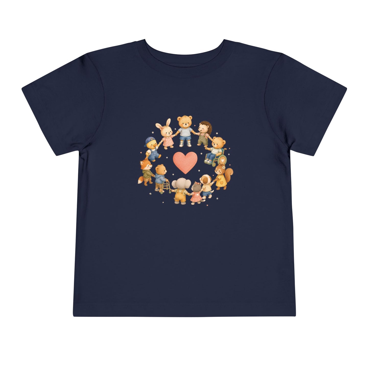 Inclusive Toddler T-Shirt, Kindness Shirt for Kids, Special Needs Awareness Tee, Friendship Heart Shirt, Disability Inclusion Gift