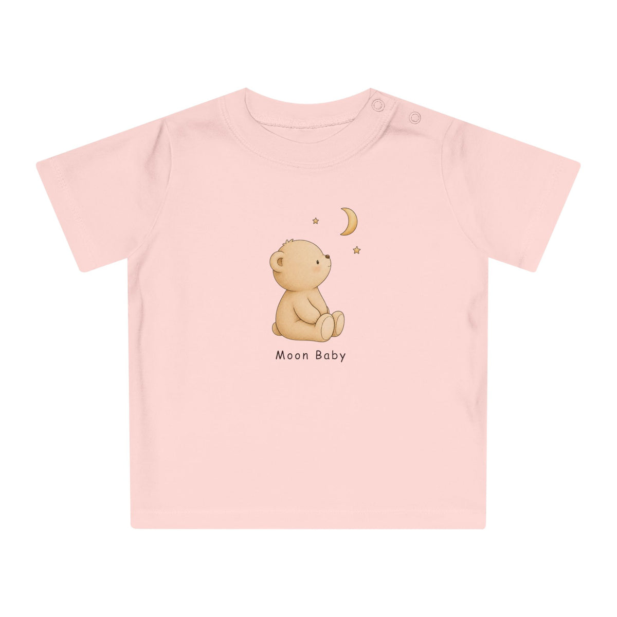 Minimalist Organic Bear Toddler Shirt | Neutral Baby T-Shirt NB-24M