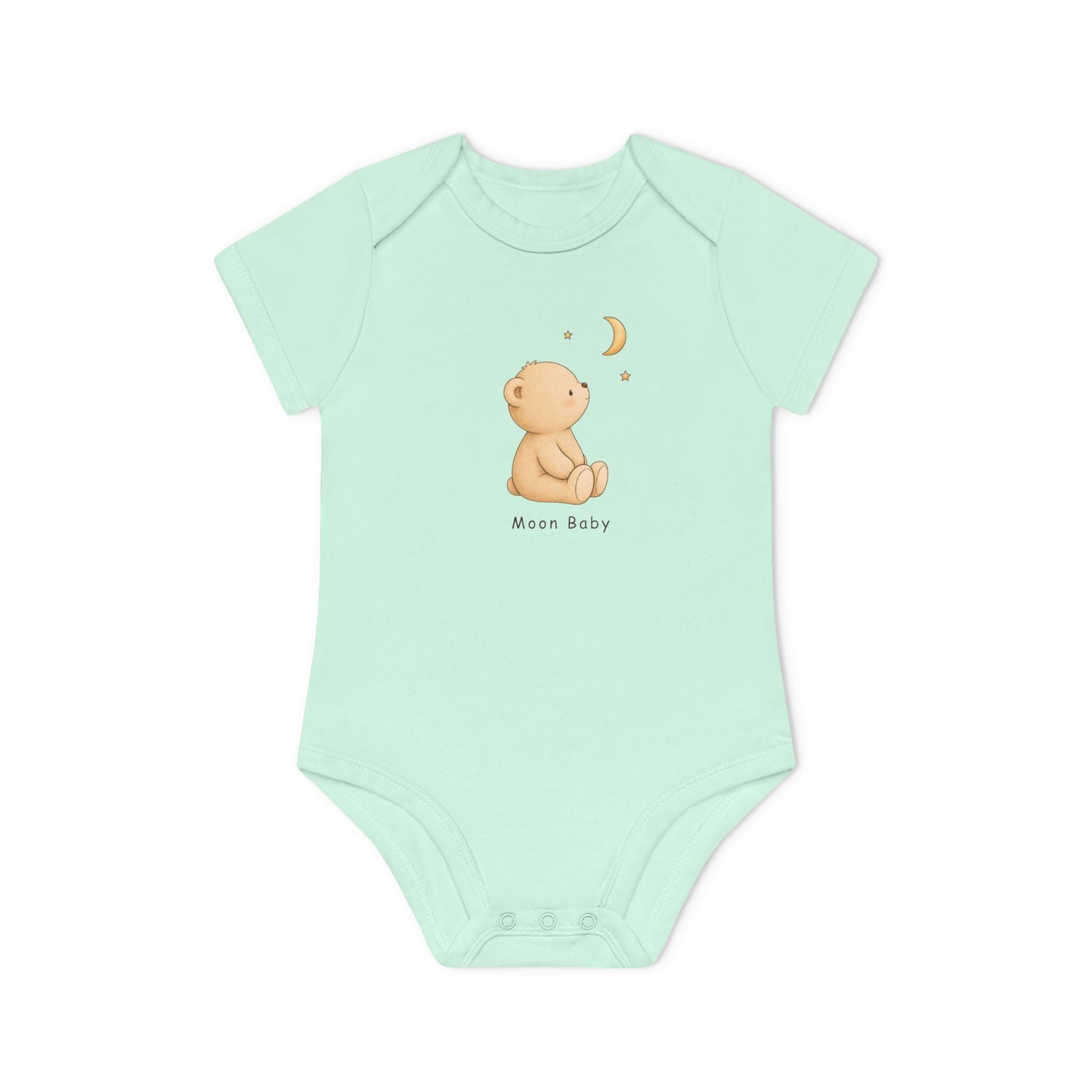 Baby Bear Organic Bodysuit, Lunelle Bear Toddler Outfit, Cute Bear One Piece, Infant Organic Cotton Bodysuit