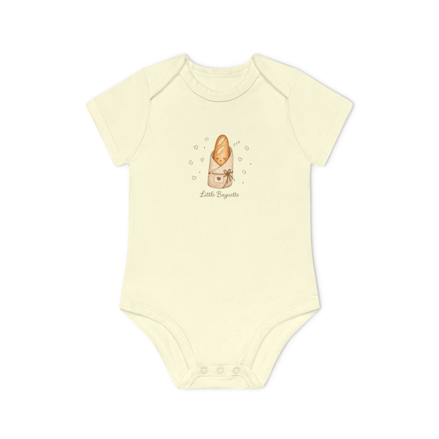 Little Baguette Baby Bodysuit | French Baby Clothes | Paris Inspired Baby Outfit | Neutral Organic Infant Onesie | Baby Shower Gift