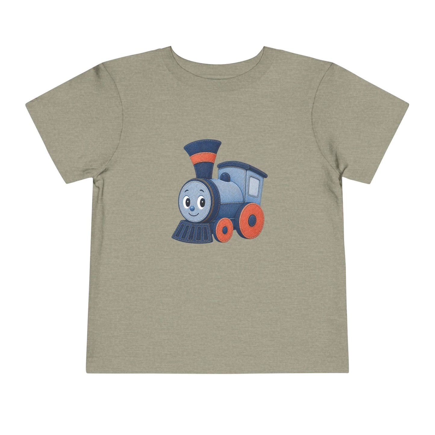 Train Toddler Shirt, Cute Locomotive T Shirt, Train Lover Gift for Boys, Railroad Kids Tee, Toddler Gift, Train Birthday Outfit, Denim Style