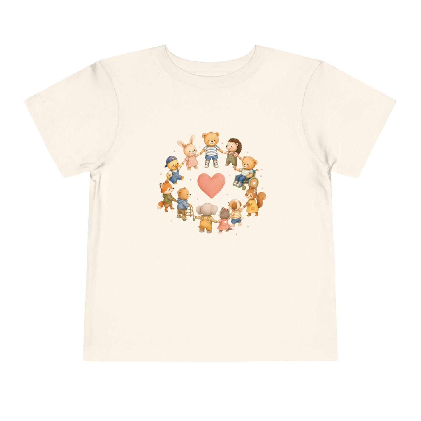 Inclusive Toddler T-Shirt, Kindness Shirt for Kids, Special Needs Awareness Tee, Friendship Heart Shirt, Disability Inclusion Gift