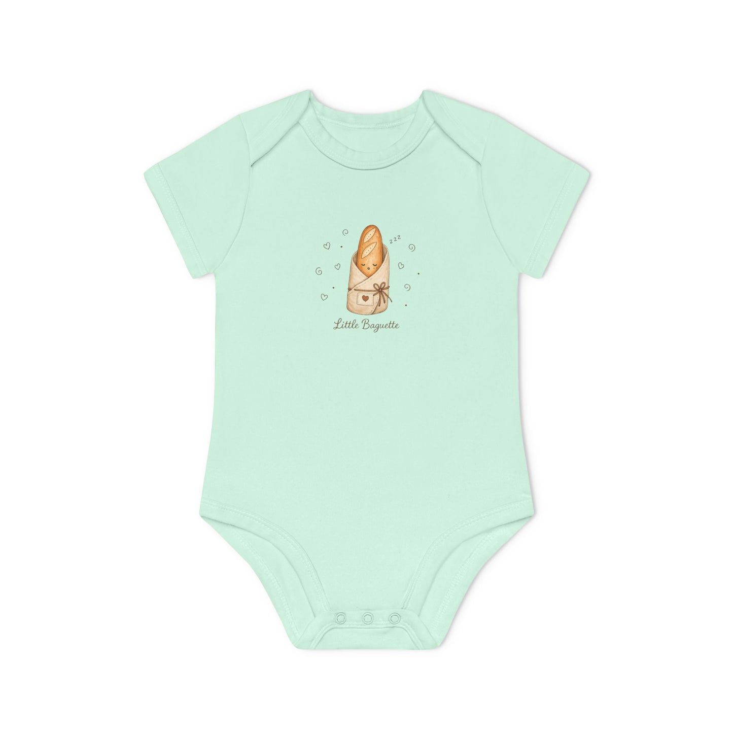 Little Baguette Baby Bodysuit | French Baby Clothes | Paris Inspired Baby Outfit | Neutral Organic Infant Onesie | Baby Shower Gift