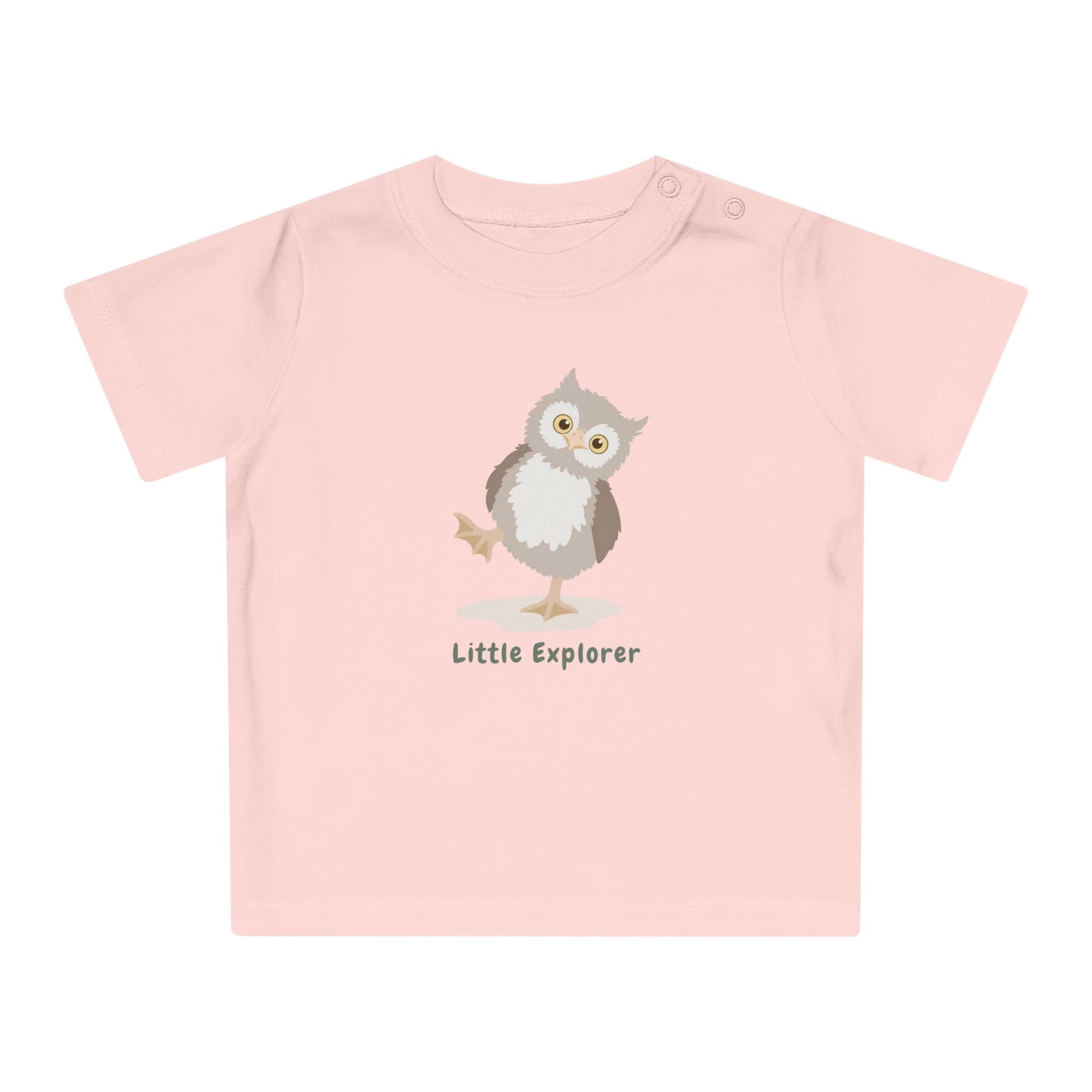 Organic Baby T-Shirt | Owl Baby Tee | Organic Cotton Infant Shirt | NB-24M