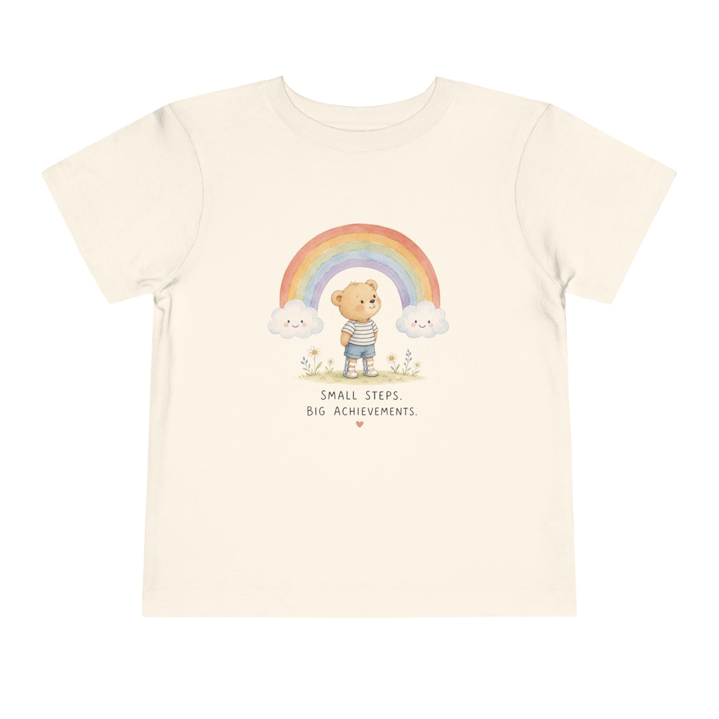 Small Steps Big Achievements Toddler T-Shirt | Inclusive Kids Shirt | Autism Awareness Tee | Special Needs Support | 2T-5T Cotton Tee