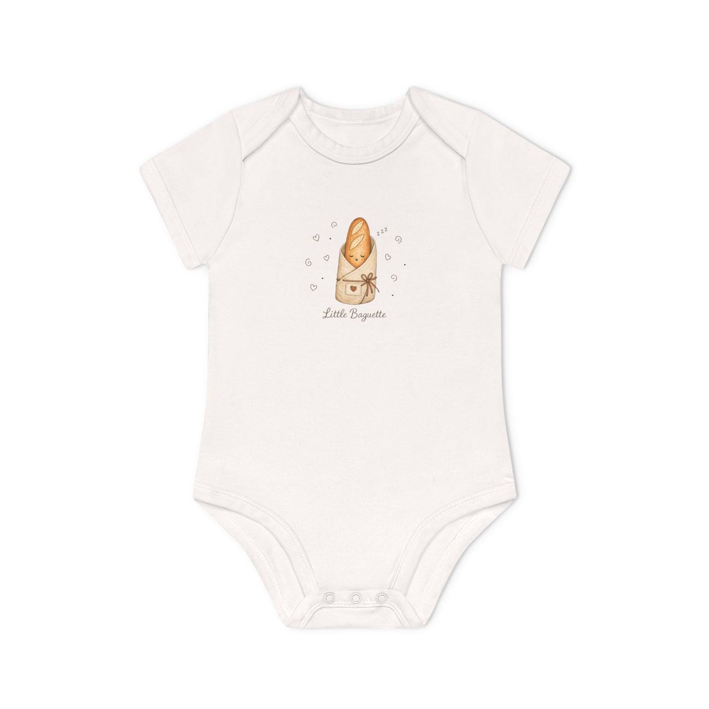 Little Baguette Baby Bodysuit | French Baby Clothes | Paris Inspired Baby Outfit | Neutral Organic Infant Onesie | Baby Shower Gift