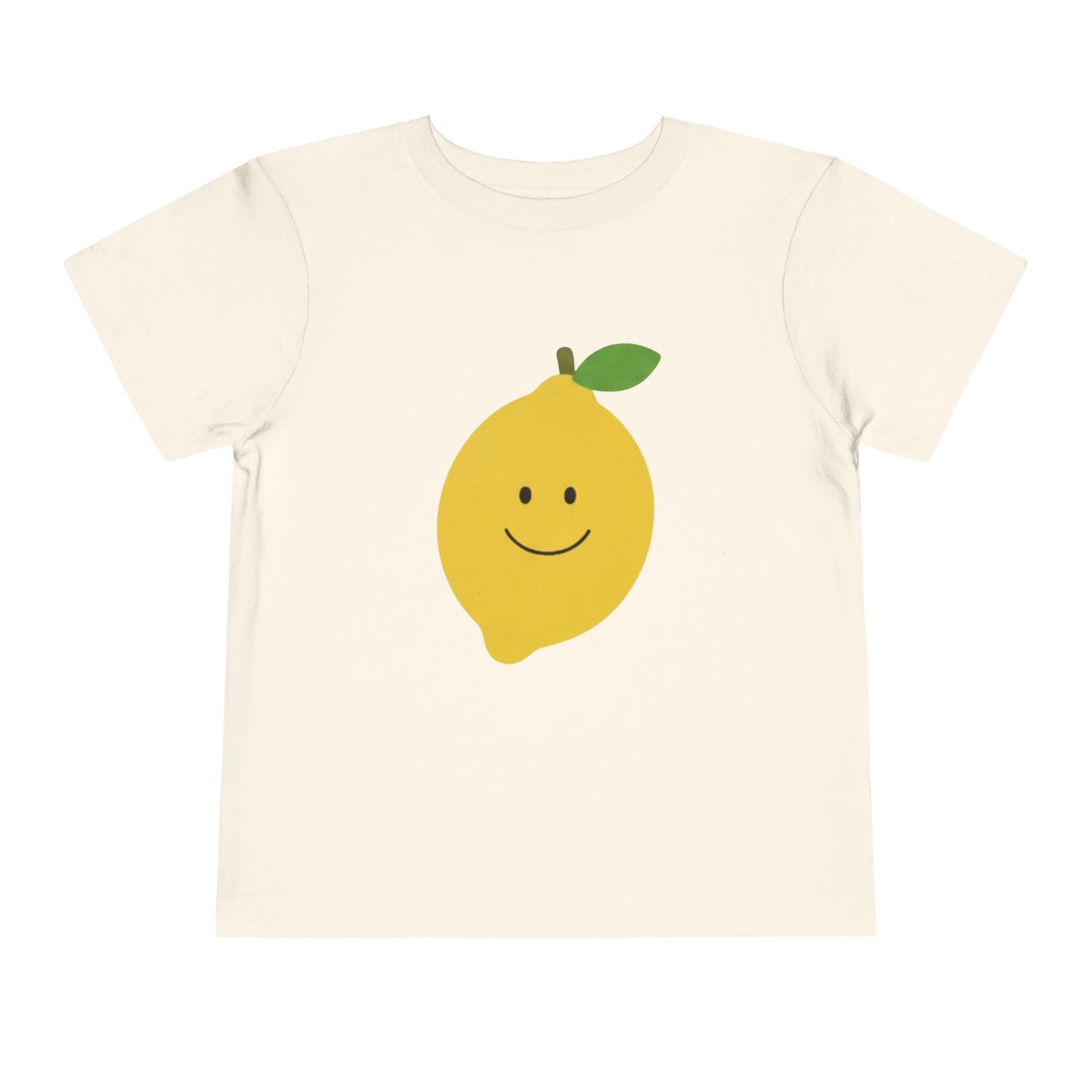Smiley Lemon Kids Shirt, Minimal Fruit T-Shirt for Toddlers, Neutral Summer Tee for Boys and Girls, Cute Lemon Top, Lemon Birthday Outfit