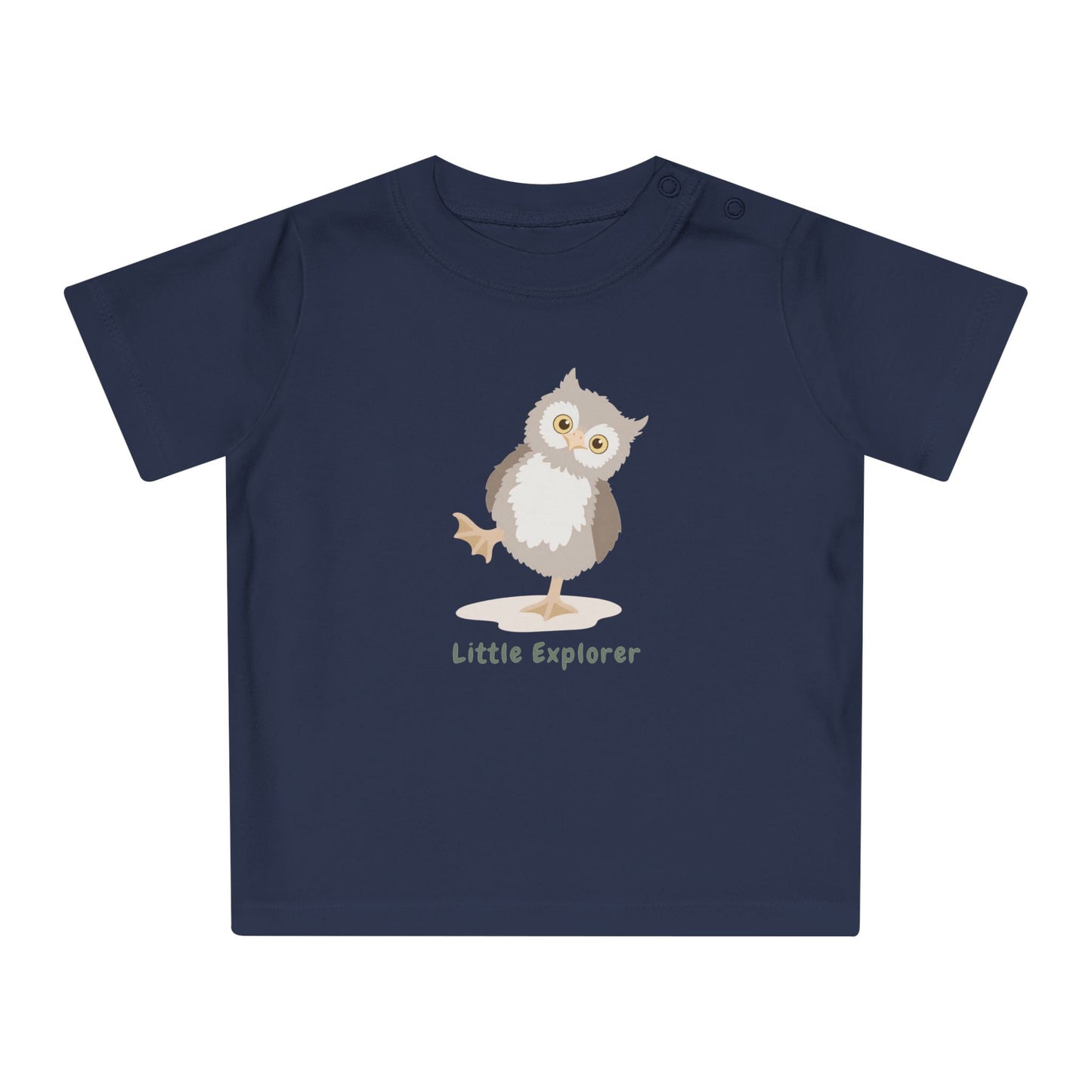 Organic Baby T-Shirt | Owl Baby Tee | Organic Cotton Infant Shirt | NB-24M