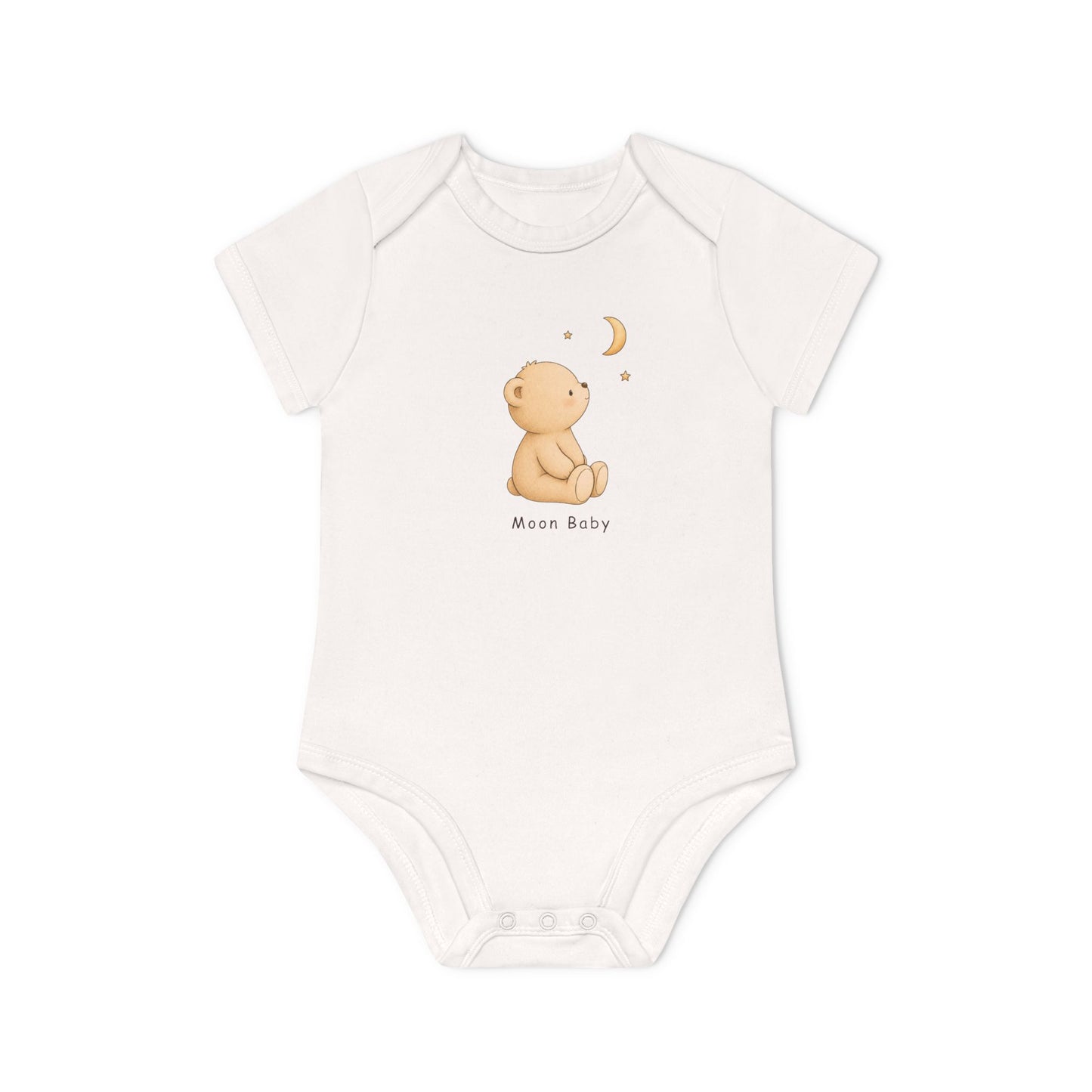 Baby Bear Organic Bodysuit, Lunelle Bear Toddler Outfit, Cute Bear One Piece, Infant Organic Cotton Bodysuit