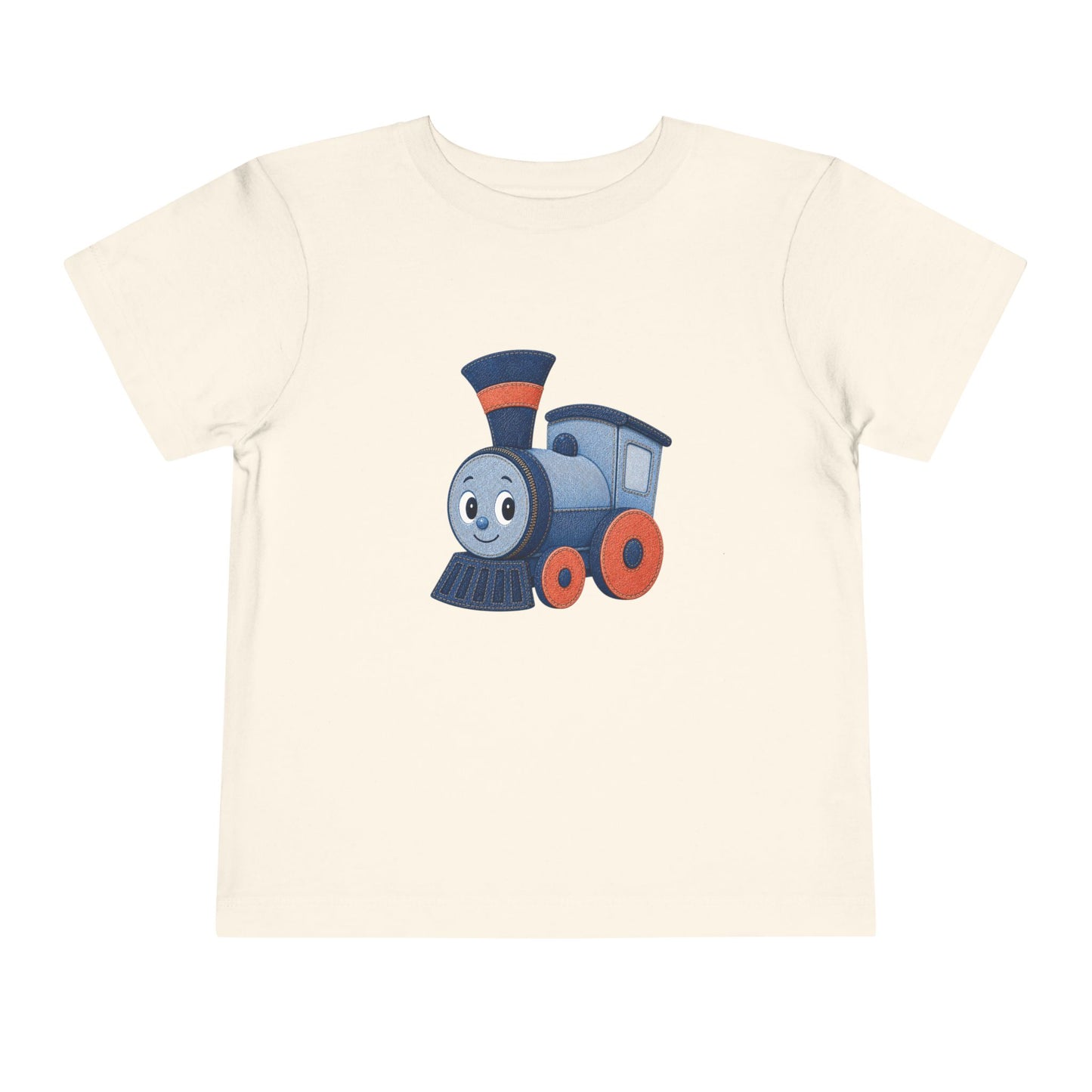 Train Toddler Shirt, Cute Locomotive T Shirt, Train Lover Gift for Boys, Railroad Kids Tee, Toddler Gift, Train Birthday Outfit, Denim Style