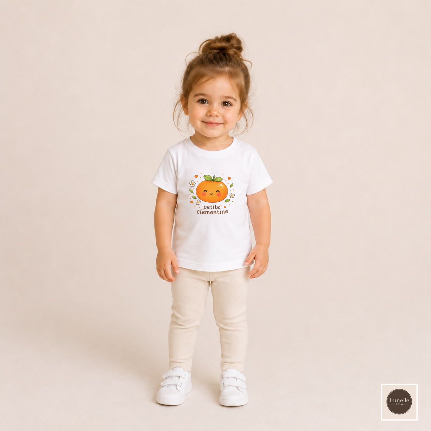 Petite Clementine Toddler T-Shirt | Cute Kawaii Orange Tee | French Inspired Baby Shirt | Citrus Baby Toddler Gift