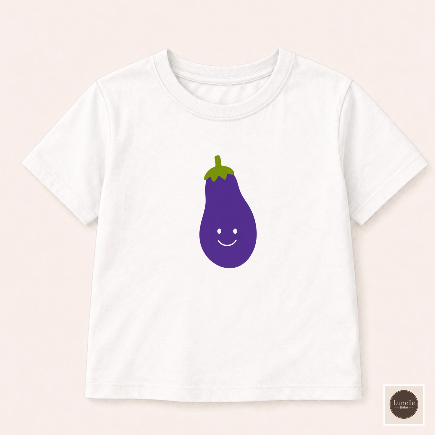 Cute Eggplant Toddler Shirt, Funny Veggie Kids Tee, Kawaii Eggplant T-Shirt, Purple Vegetable Shirt, Gift for Toddler, Kids Cute Bday Shirt