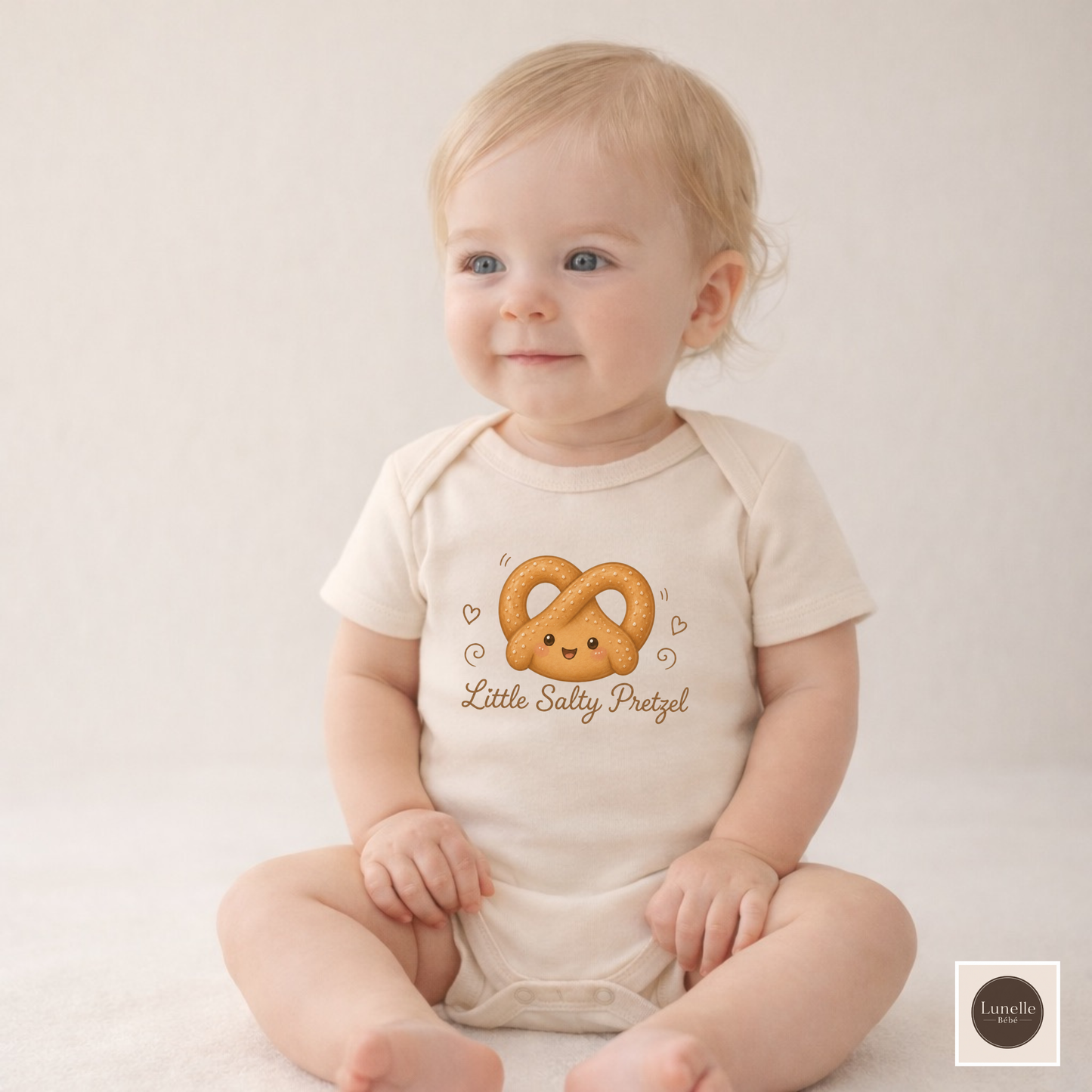 Funny Organic Baby Bodysuit, Little Salty Pretzel Cotton Baby Body, Cute Octoberfest Baby Outfit, Toddler Gift