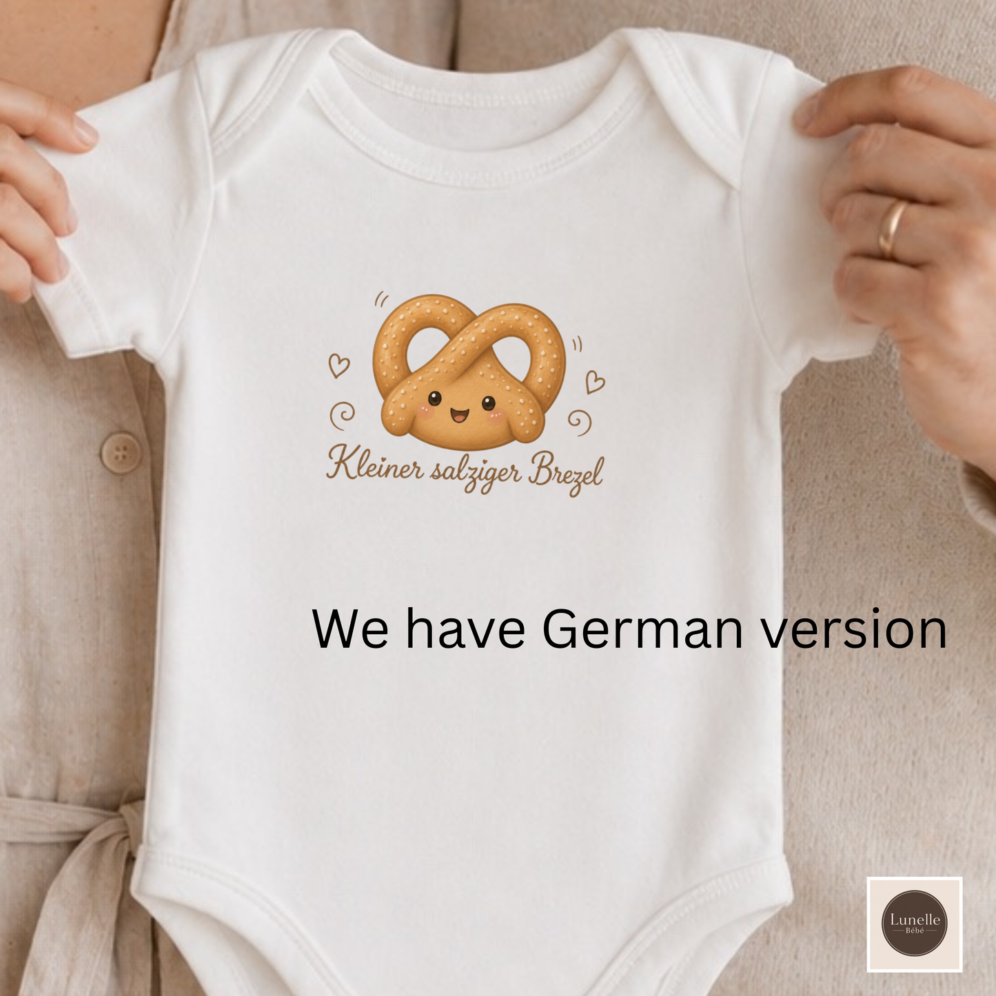 Funny Organic Baby Bodysuit, Little Salty Pretzel Cotton Baby Body, Cute Octoberfest Baby Outfit, Toddler Gift