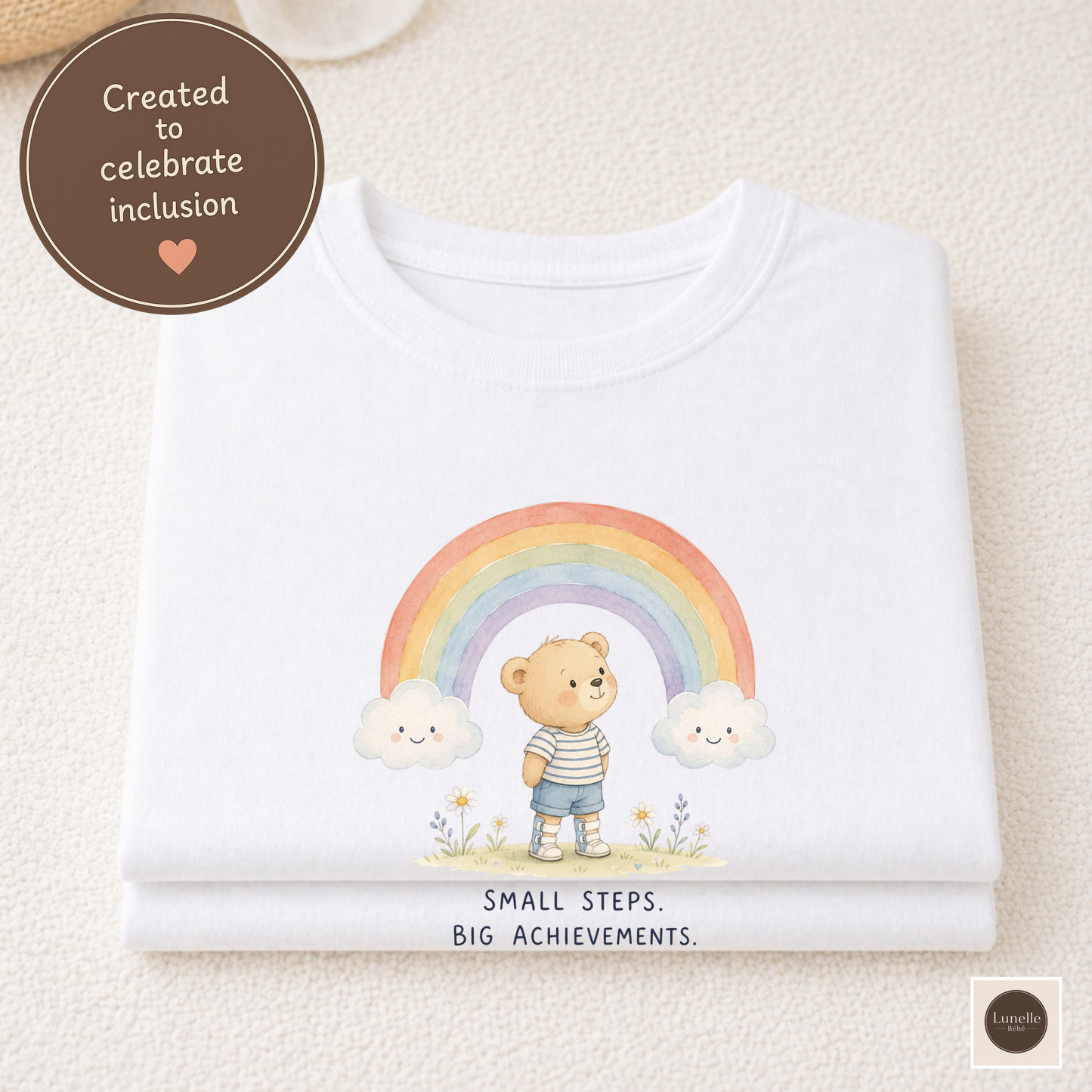 Small Steps Big Achievements Toddler T-Shirt | Inclusive Kids Shirt | Autism Awareness Tee | Special Needs Support | 2T-5T Cotton Tee