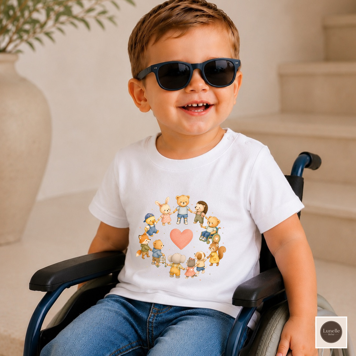 Inclusive Toddler T-Shirt, Kindness Shirt for Kids, Special Needs Awareness Tee, Friendship Heart Shirt, Disability Inclusion Gift