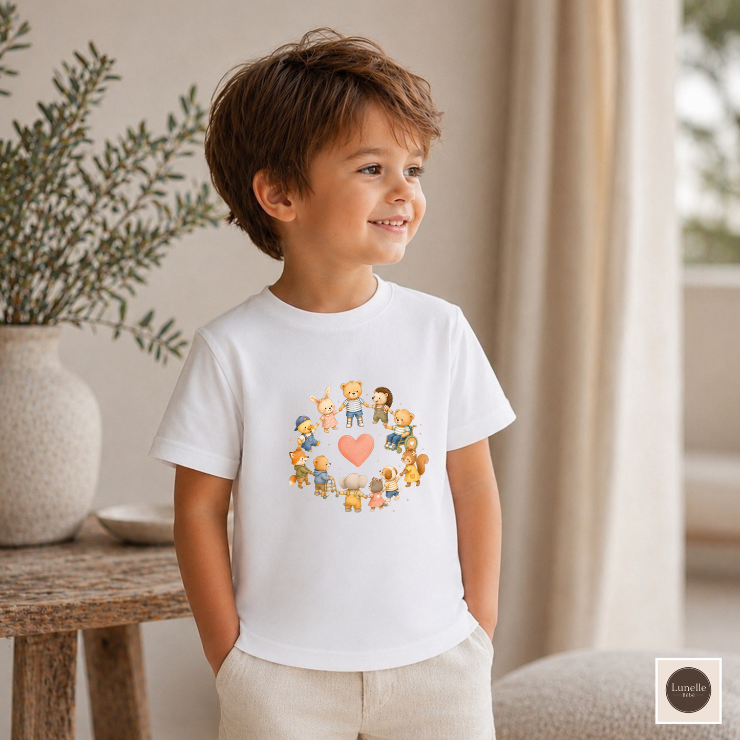 Inclusive Toddler T-Shirt, Kindness Shirt for Kids, Special Needs Awareness Tee, Friendship Heart Shirt, Disability Inclusion Gift