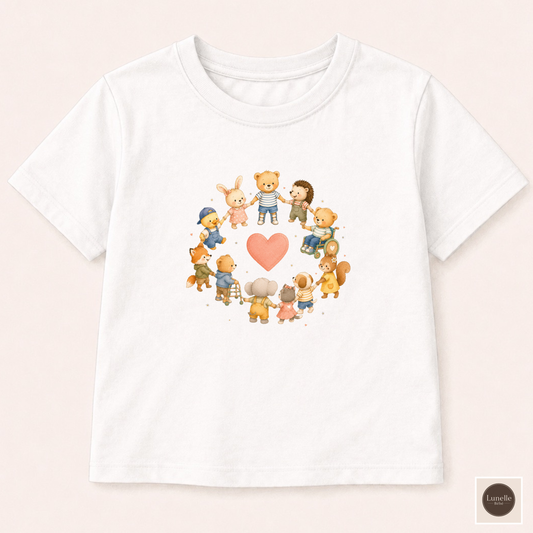 Inclusive Toddler T-Shirt, Kindness Shirt for Kids, Special Needs Awareness Tee, Friendship Heart Shirt, Disability Inclusion Gift