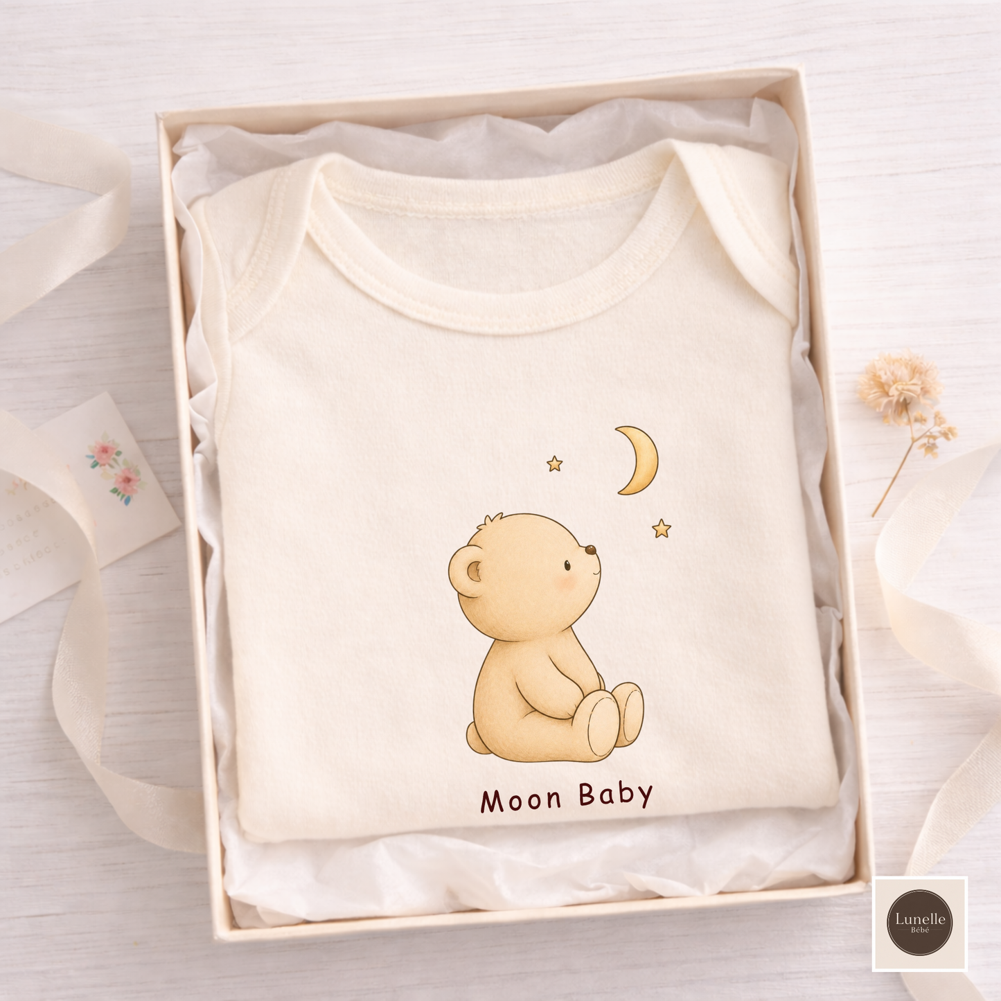 Baby Bear Organic Bodysuit, Lunelle Bear Toddler Outfit, Cute Bear One Piece, Infant Organic Cotton Bodysuit