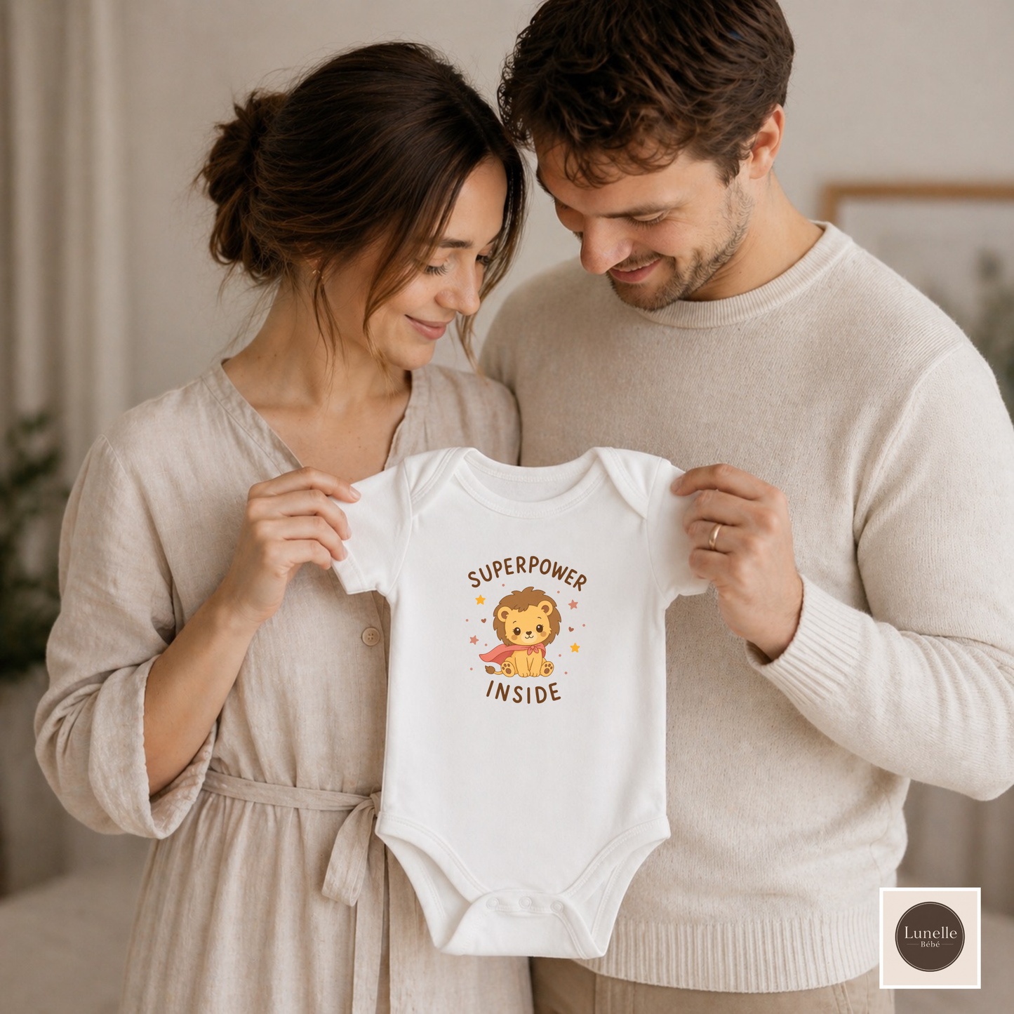 Lion Positive Baby Body, Special Needs Baby Cotton Bodysuit, Cerebral Palsy Baby Gift, Disability Awareness Toddler Present, Inclusive
