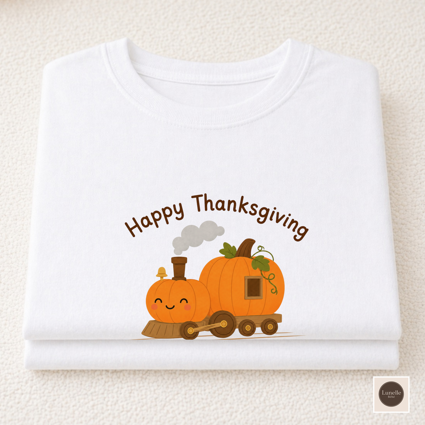 Happy Thanksgiving Pumpkin Toddler T-Shirt | Thanksgiving Tee | 100% Cotton